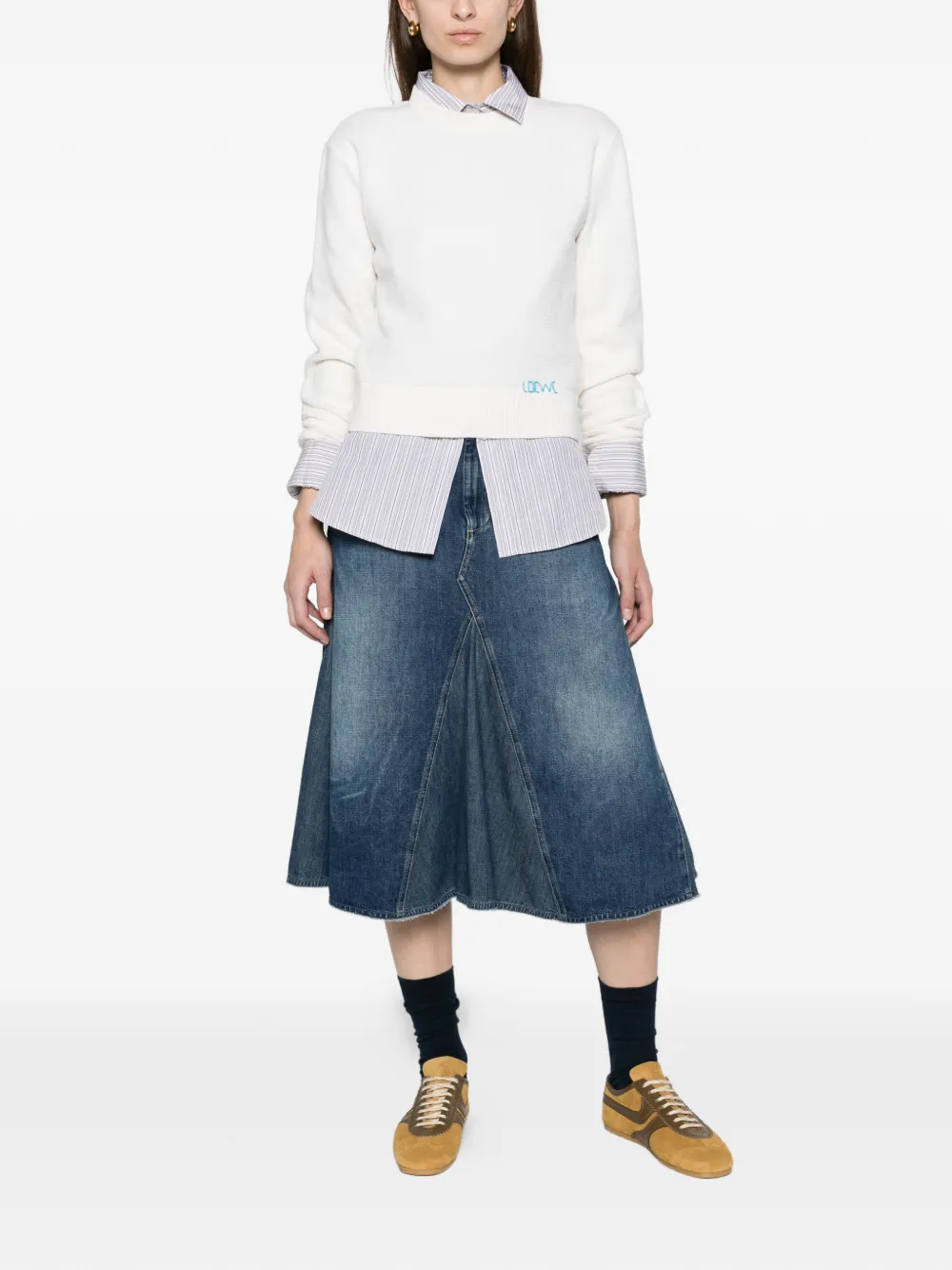 LOEWE sweater in wool Wit