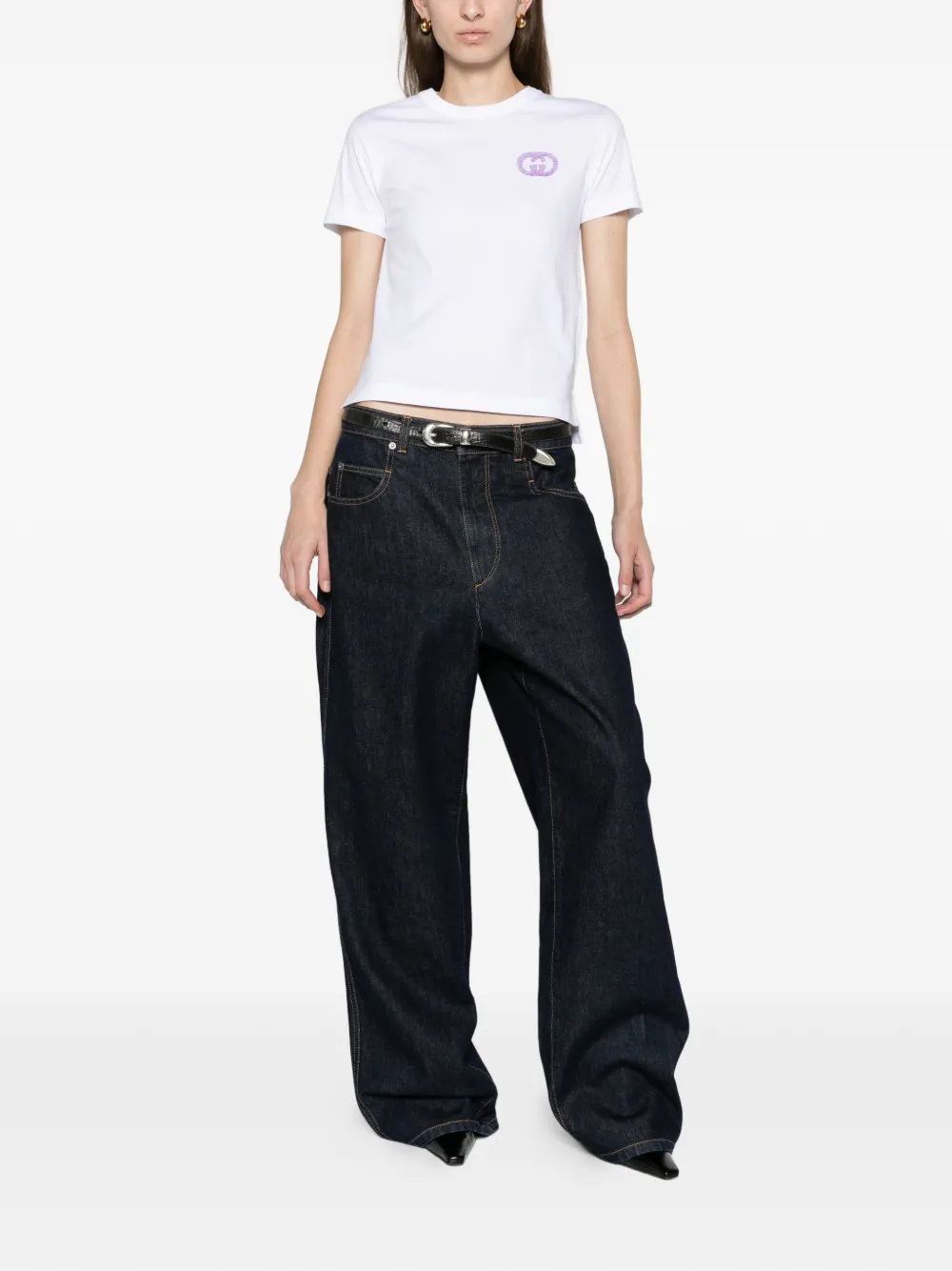Gucci medium cotton jersey T-shirt Wit