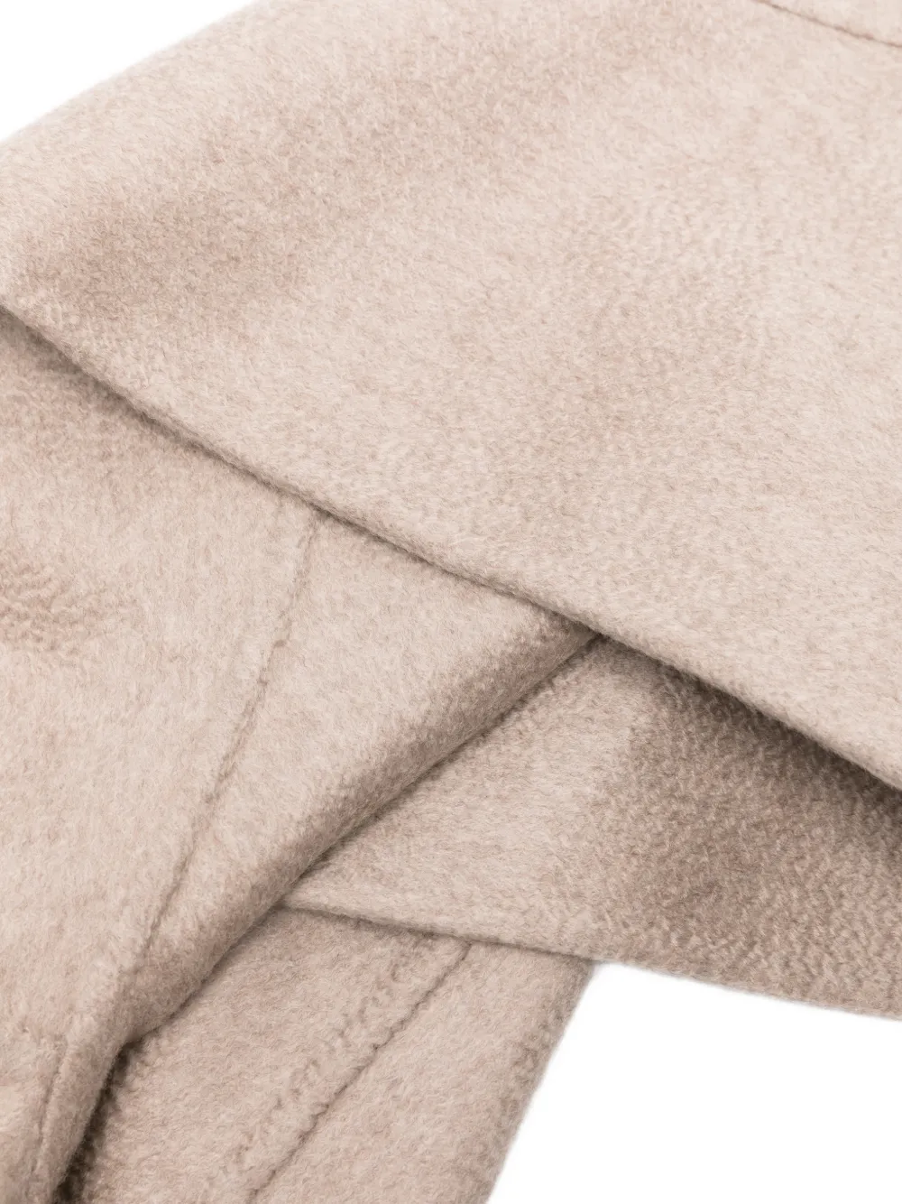 Max Mara double cashmere broadcloth stole sand Beige