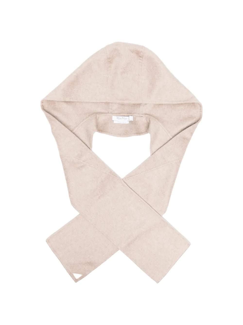 Max Mara double cashmere broadcloth stole sand Beige