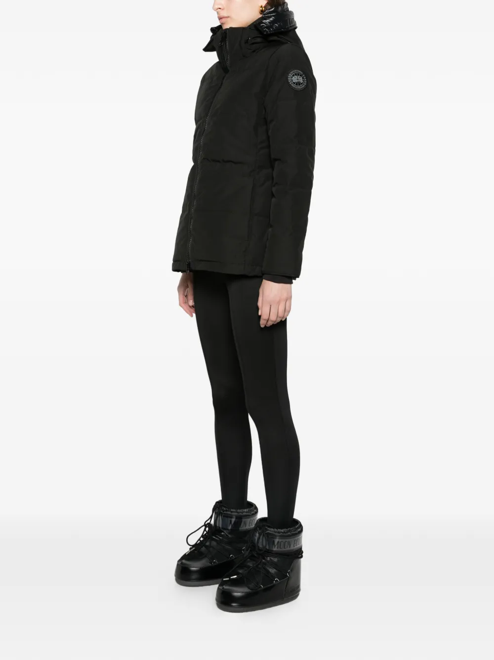 Canada Goose Chelsea parka black disc Zwart