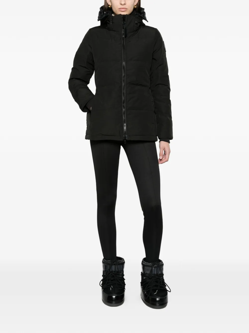 Canada Goose Chelsea parka black disc Zwart