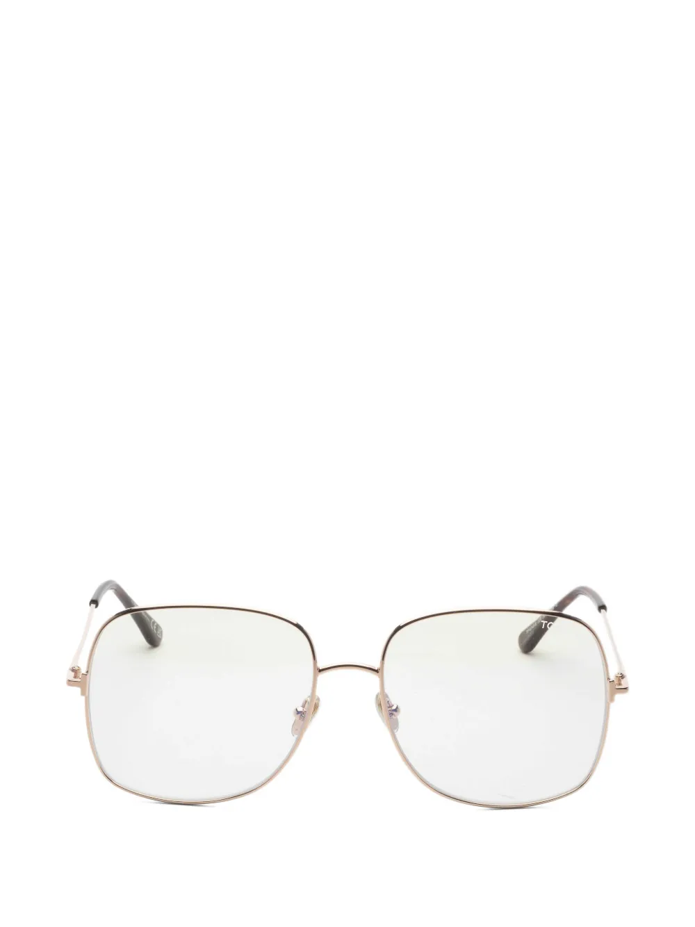 TOM FORD Eyewear geometric-frame glasses - Oro