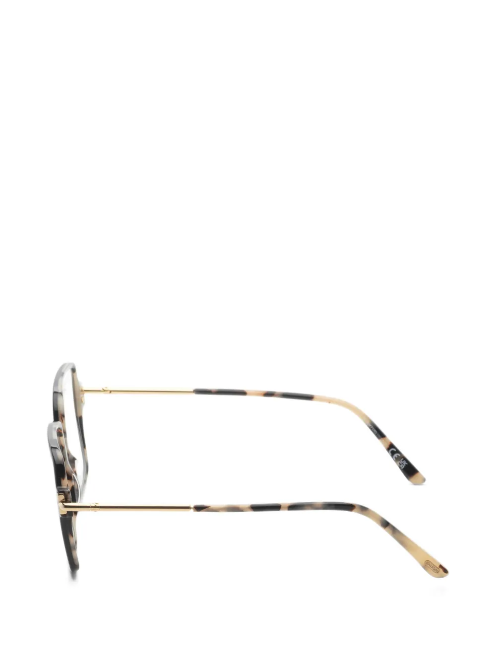 TOM FORD Eyewear T-Logo square-frame glasses Zwart