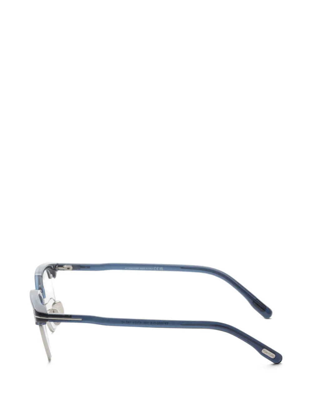 TOM FORD Eyewear browline-frame glasses Blauw