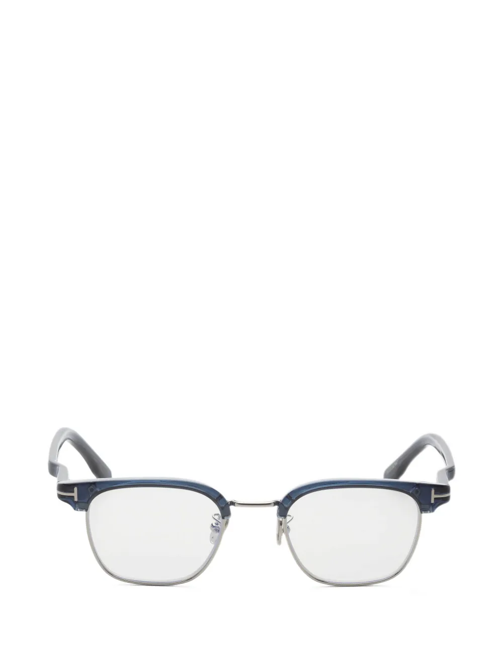 TOM FORD Eyewear browline-frame glasses Blauw
