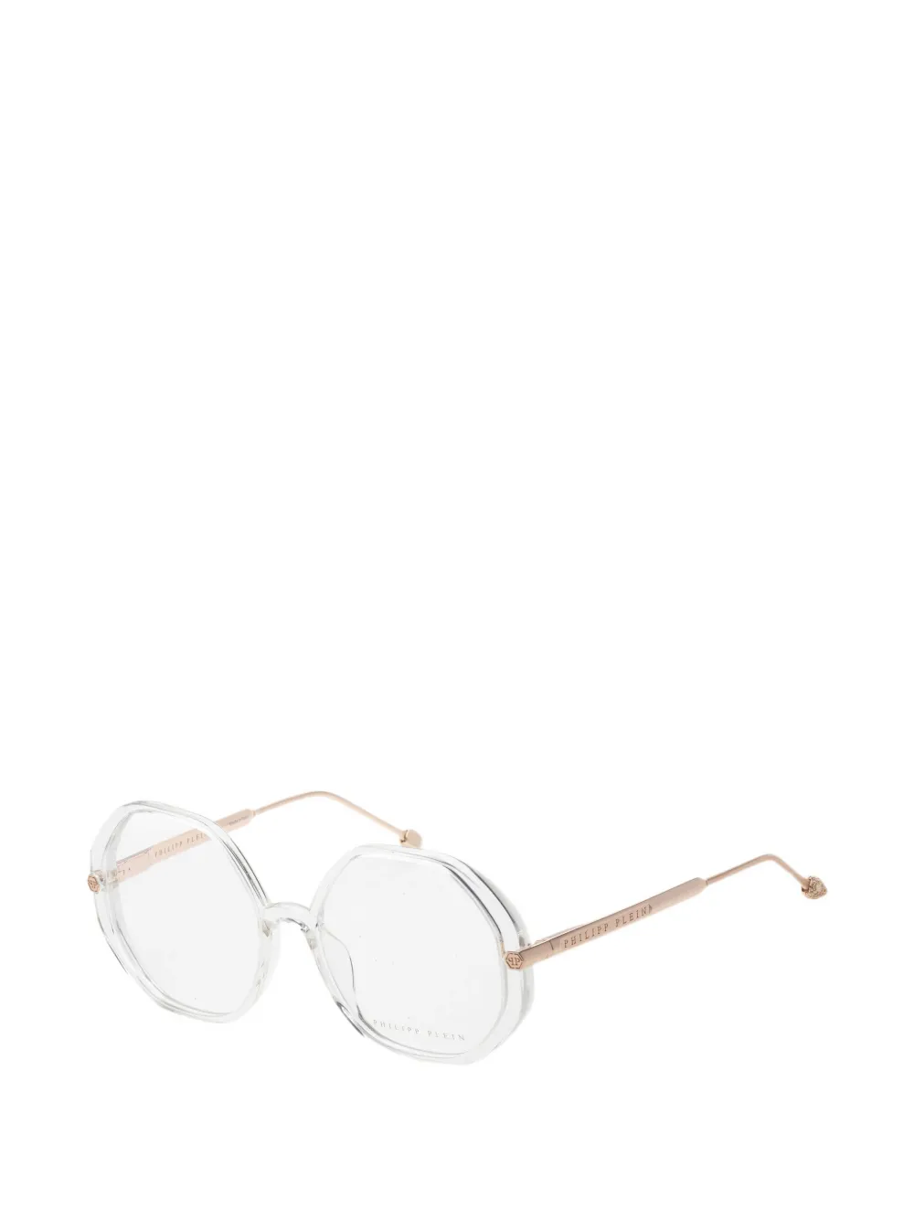 Philipp Plein Eyewear geometric-frame glasses Goud