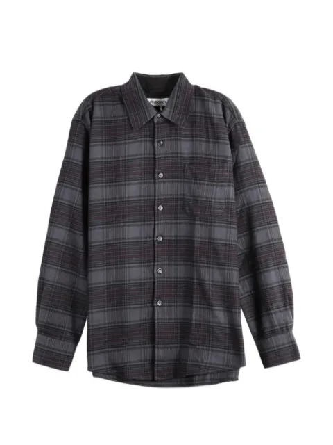 OUR LEGACY Above shirt faded nocturne check flannel