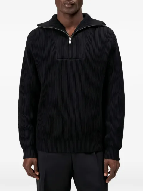 Drykorn Manuelo 2 ribbed-knit quarter-zip sweater