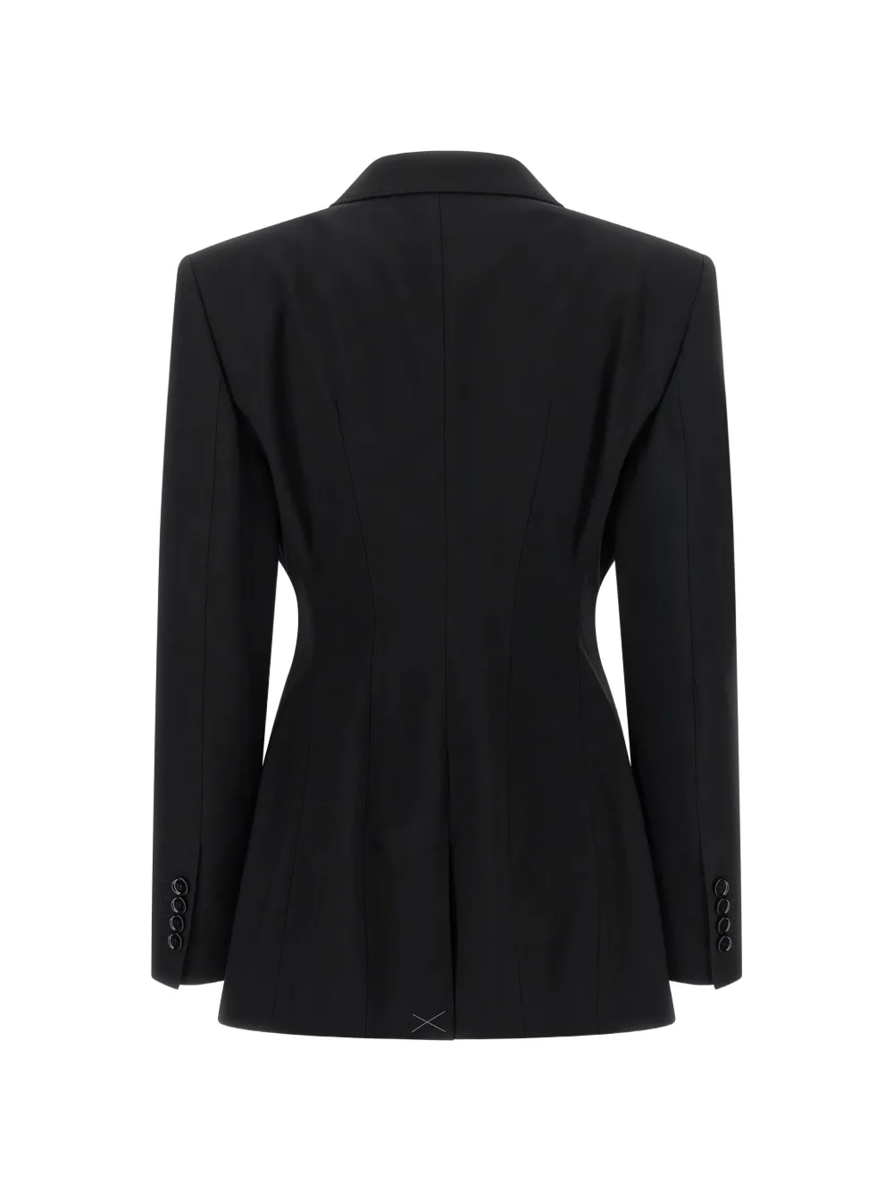 Dolce & Gabbana single-breasted peak-lapel blazer Zwart