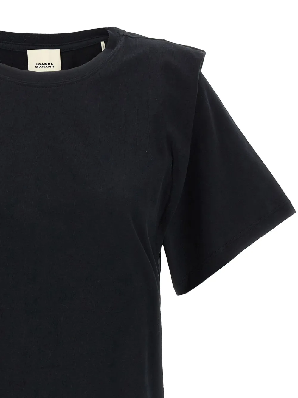 ISABEL MARANT Zelitos T-shirt met schoudervulling Zwart