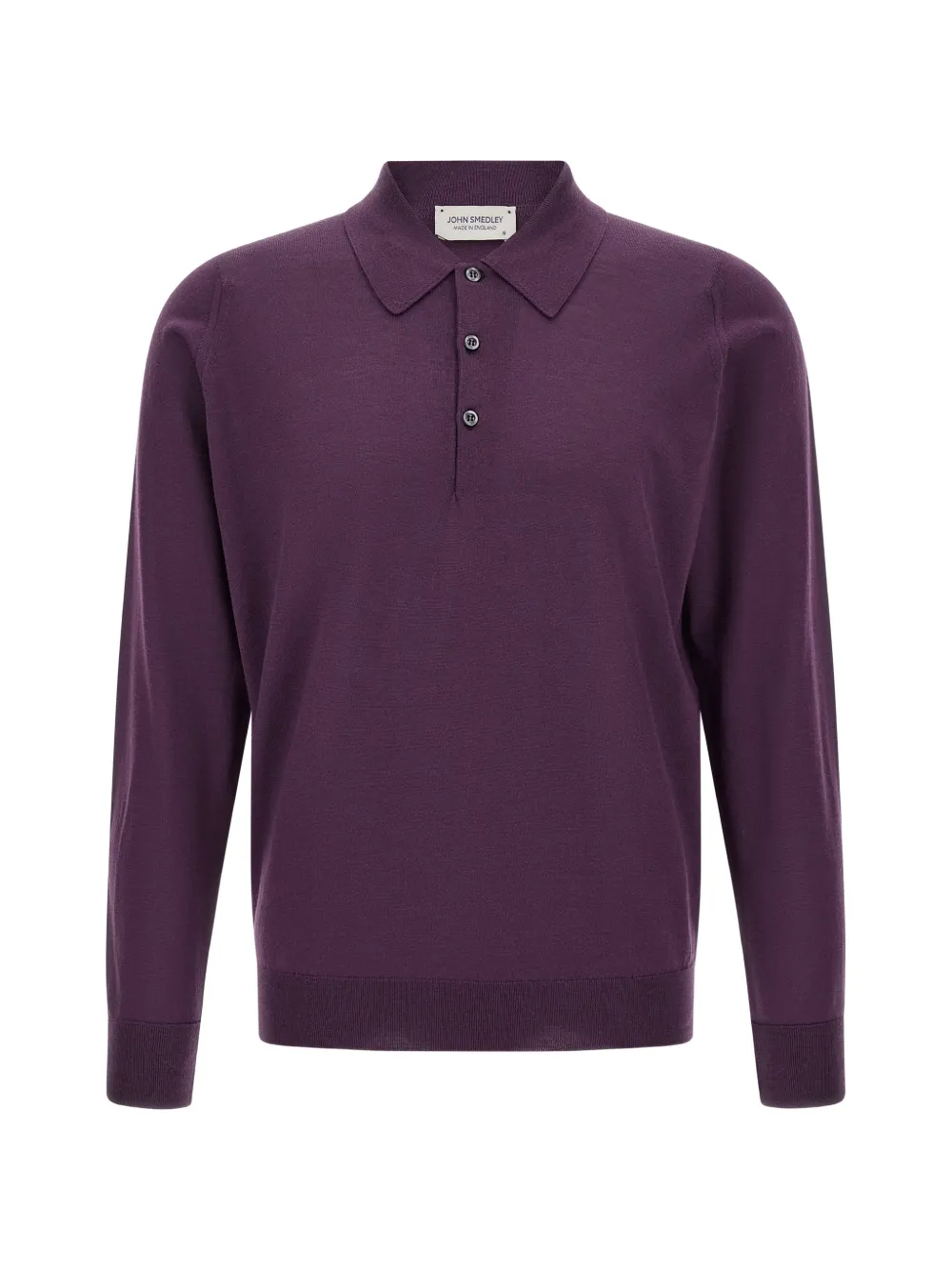 John Smedley Dorset long-sleeve polo shirt Paars