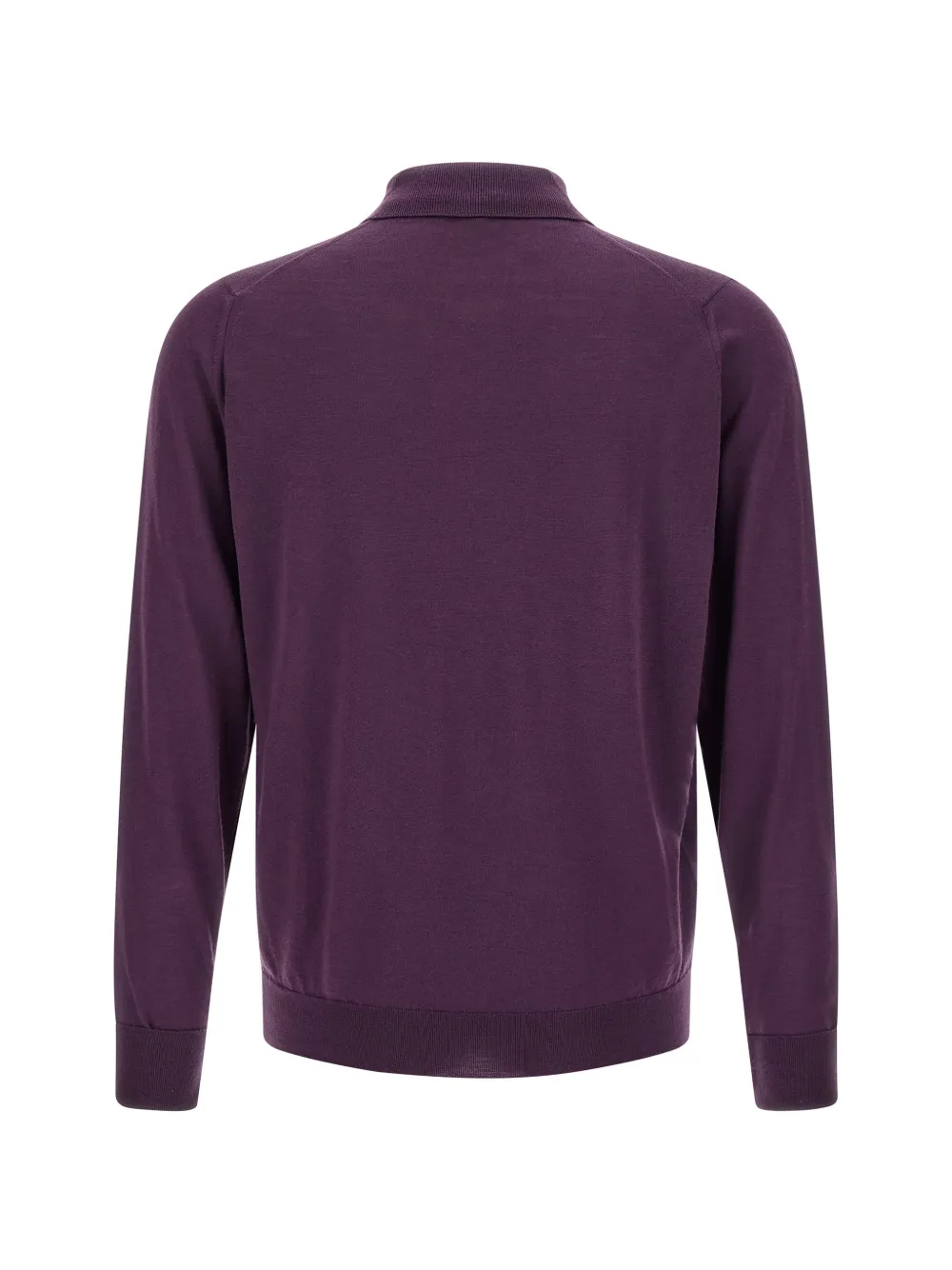 John Smedley Dorset long-sleeve polo shirt Paars