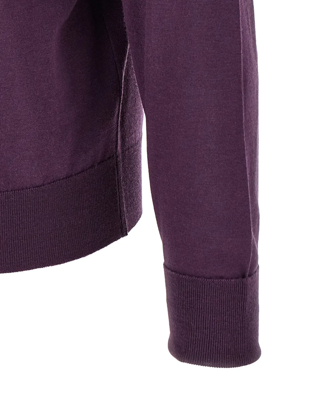 John Smedley Dorset long-sleeve polo shirt Paars