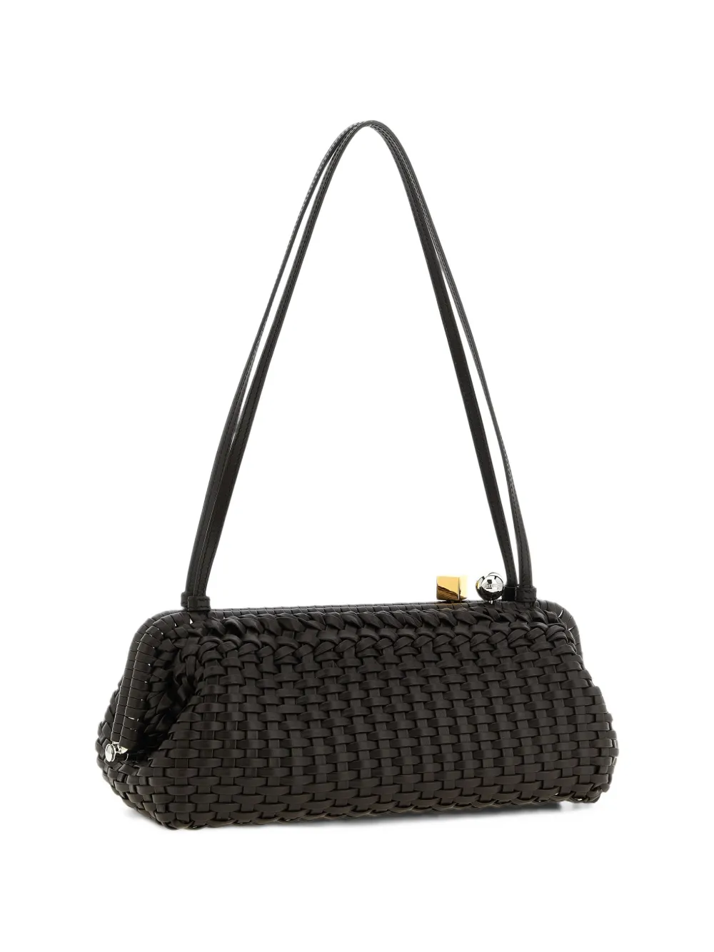 Jacquemus The large Salon woven-leather tote bag Bruin