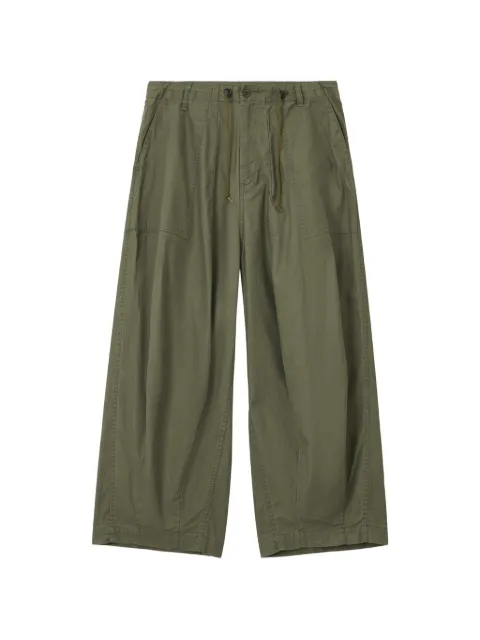 Needles pleated wide-leg trousers