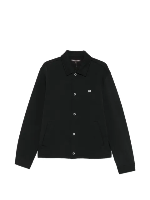 Michael Kors logo-plaque press-stud shirt