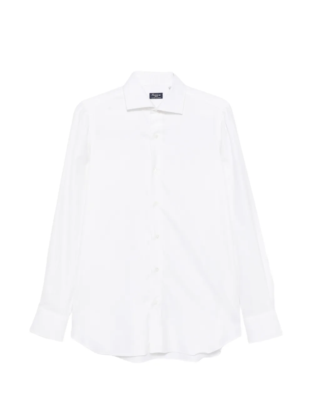 Finamore 1925 Napoli spread-collar long-sleeve shirt - White