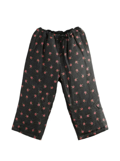 Comme des Garçons TAO floral-print drawstring trousers