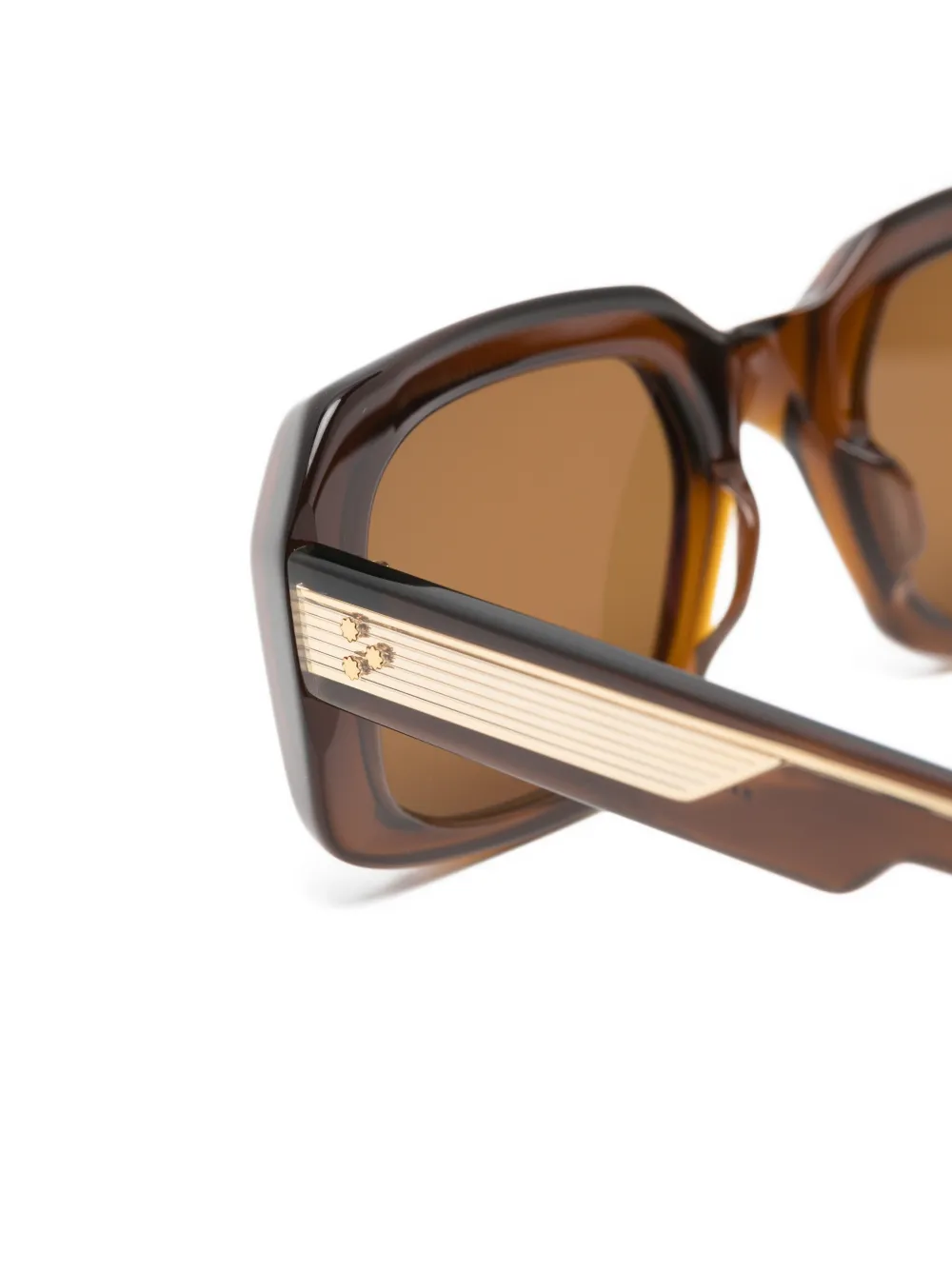 Jacques Marie Mage Aldo rectangle-frame sunglasses Bruin