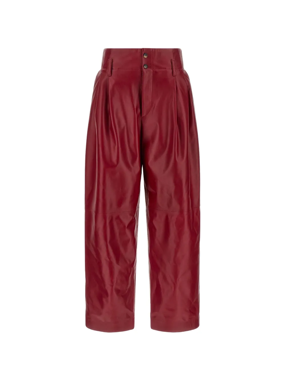Alberta Ferretti pleated trousers Rood