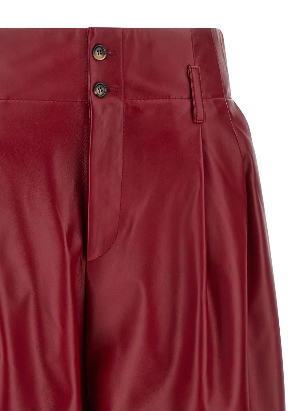 Alberta Ferretti pleated trousers Rood