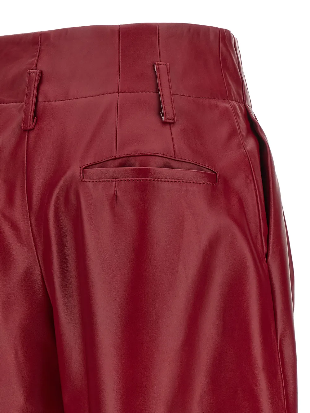 Alberta Ferretti pleated trousers Rood