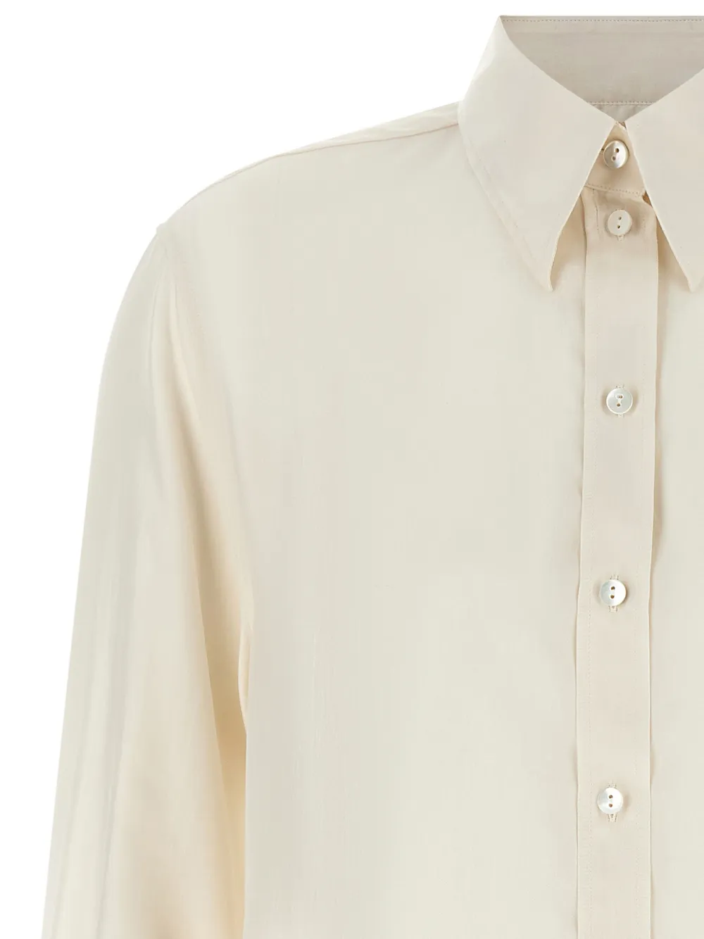 Xacus Frankie silk shirt Wit