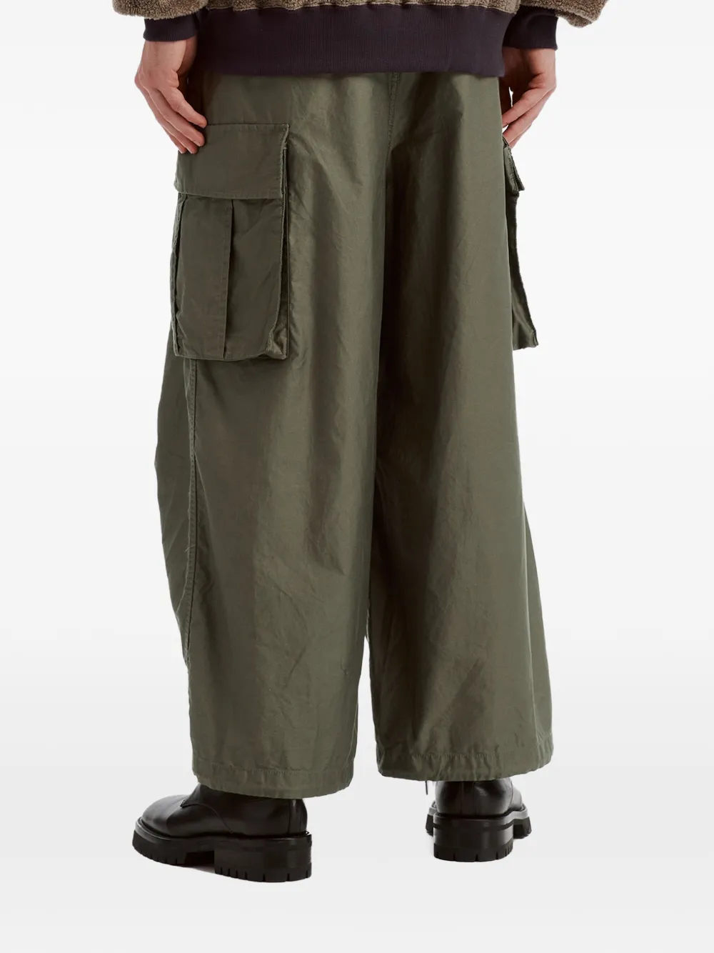 Needles drawstring cargo pants Groen