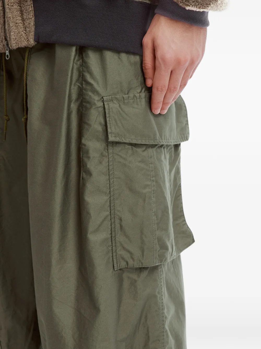 Needles drawstring cargo pants Groen