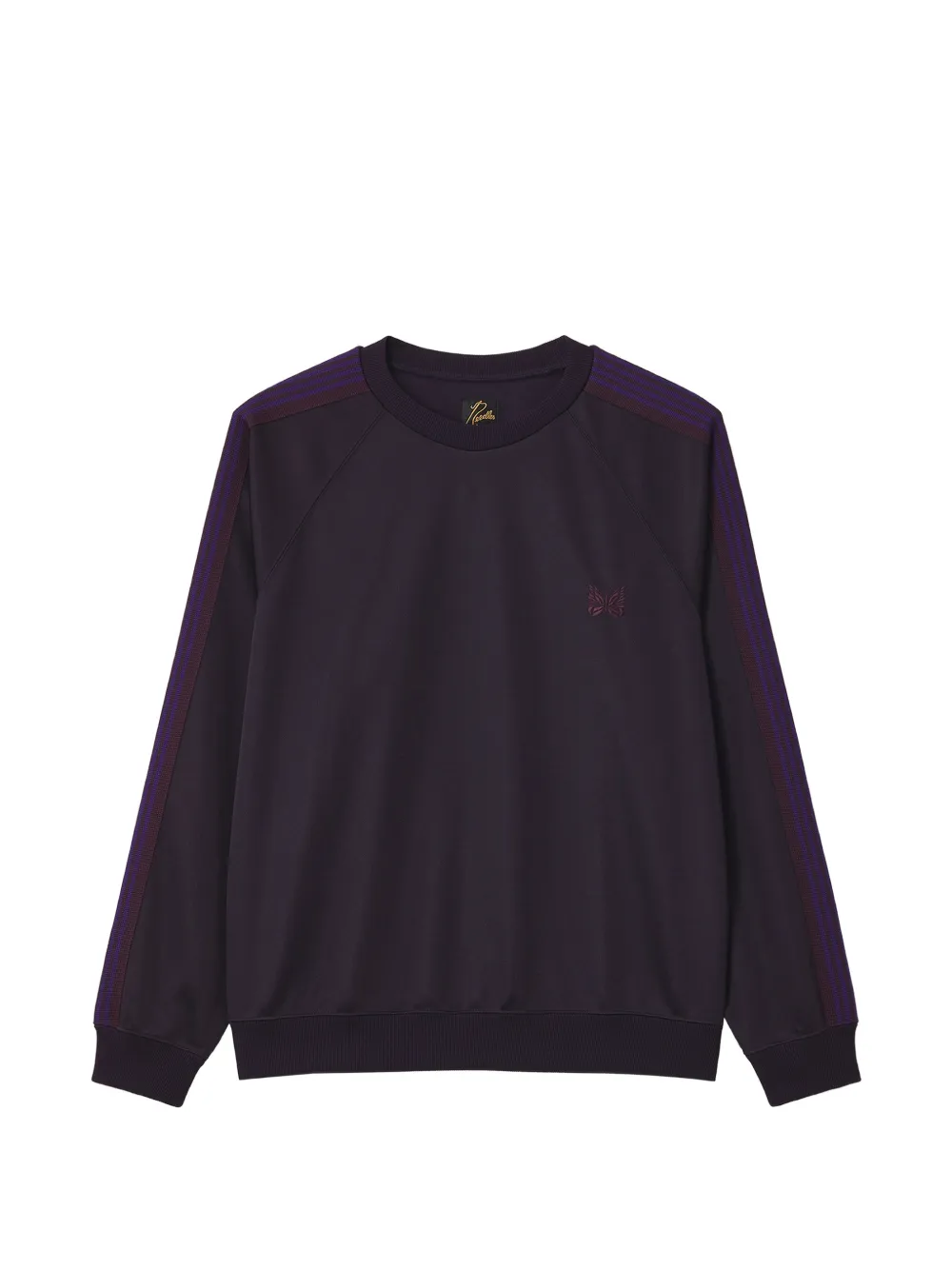 Needles side-stripe raglan-sleeve sweatshirt - Violet