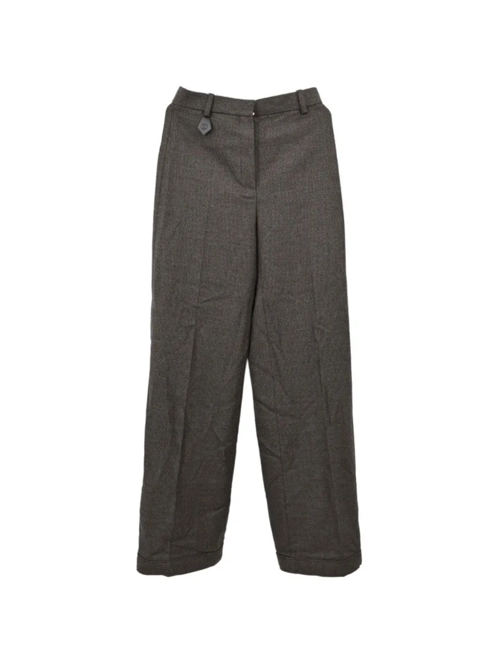Louis Vuitton Pre-Owned pantalon de tailleur à coupe droite (2019) - Marron