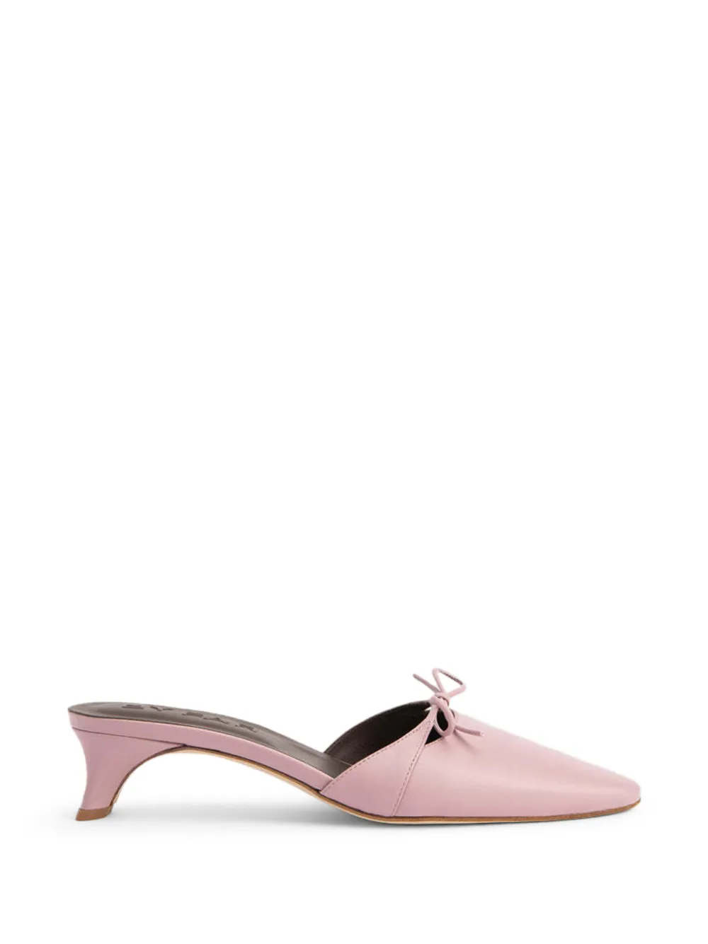 BY FAR Babybow heeled mules - Rose BY FAR Babybow heeled mules - Rose