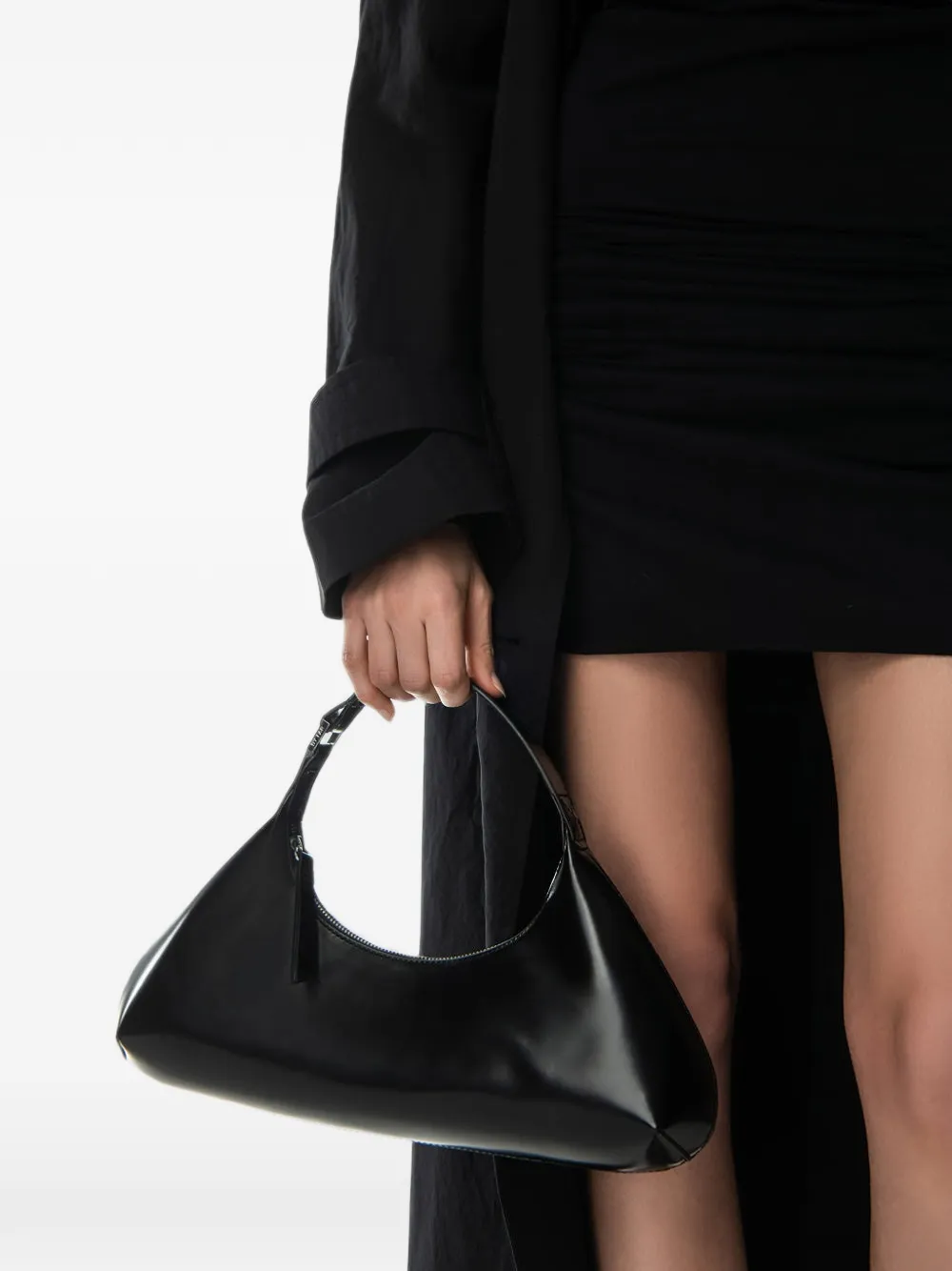 BY FAR Amberette shoulder bag Zwart