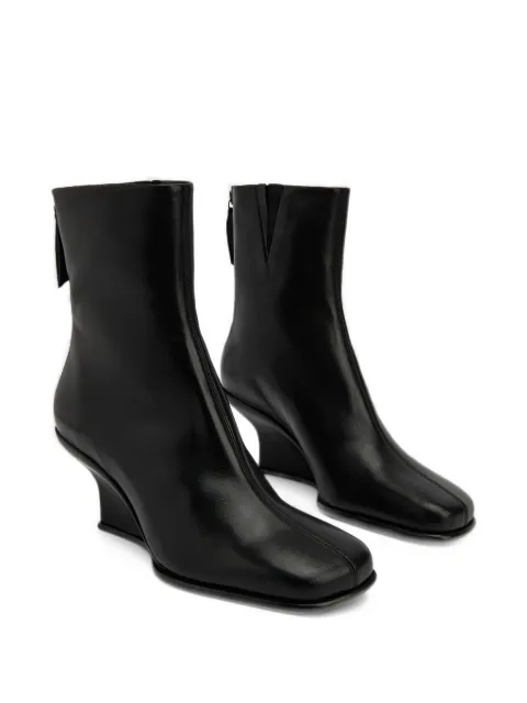 BY FAR Caroo wedge-heel ankle boots