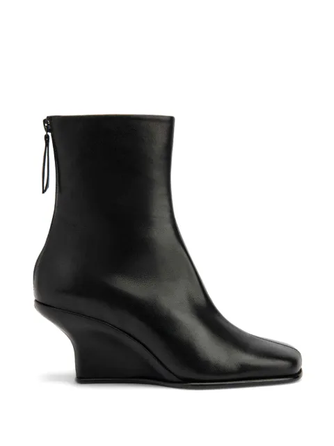 BY FAR Caroo wedge-heel ankle boots