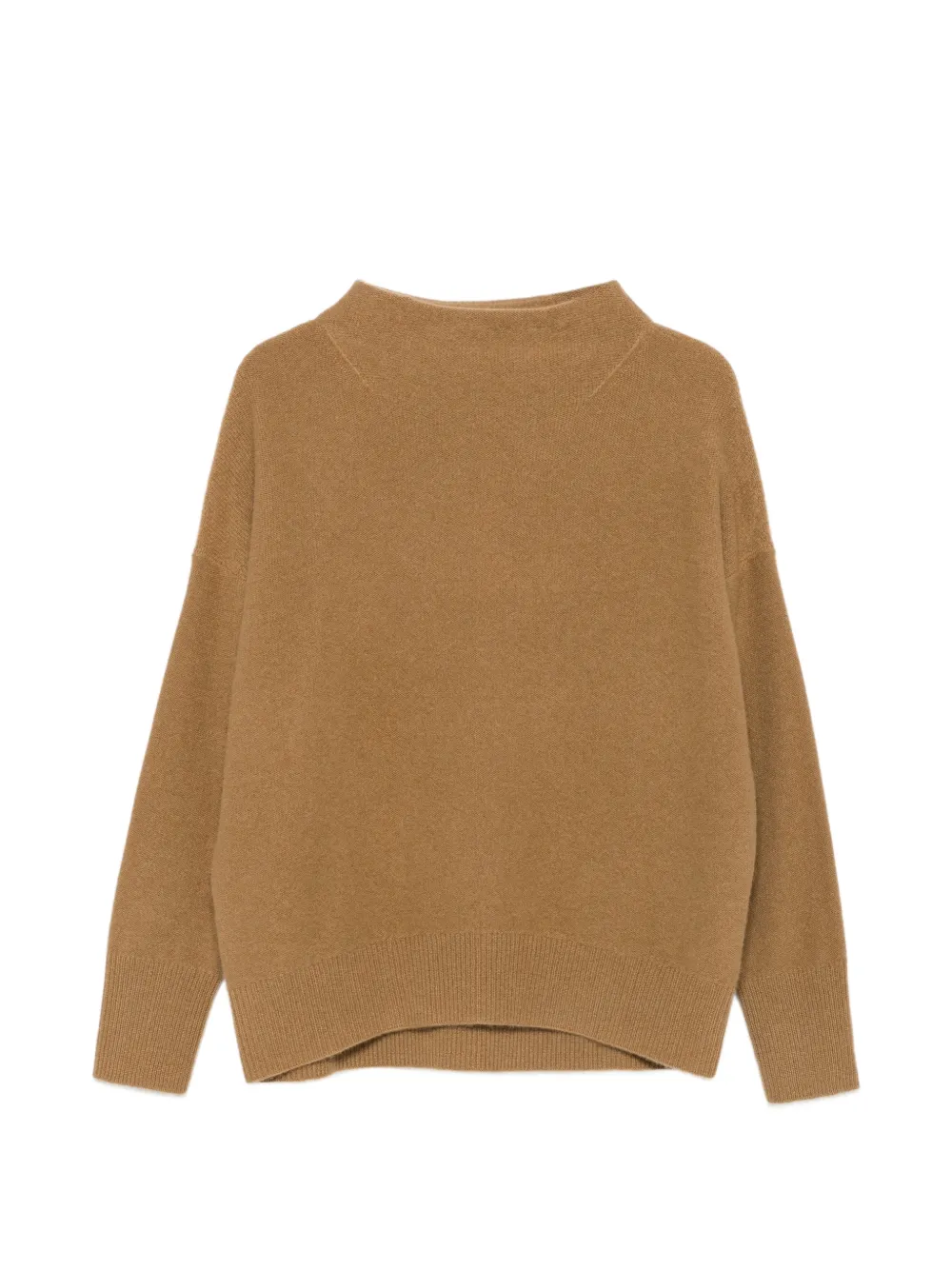 Vince high-neck dropped-shoulder sweater - Marrone