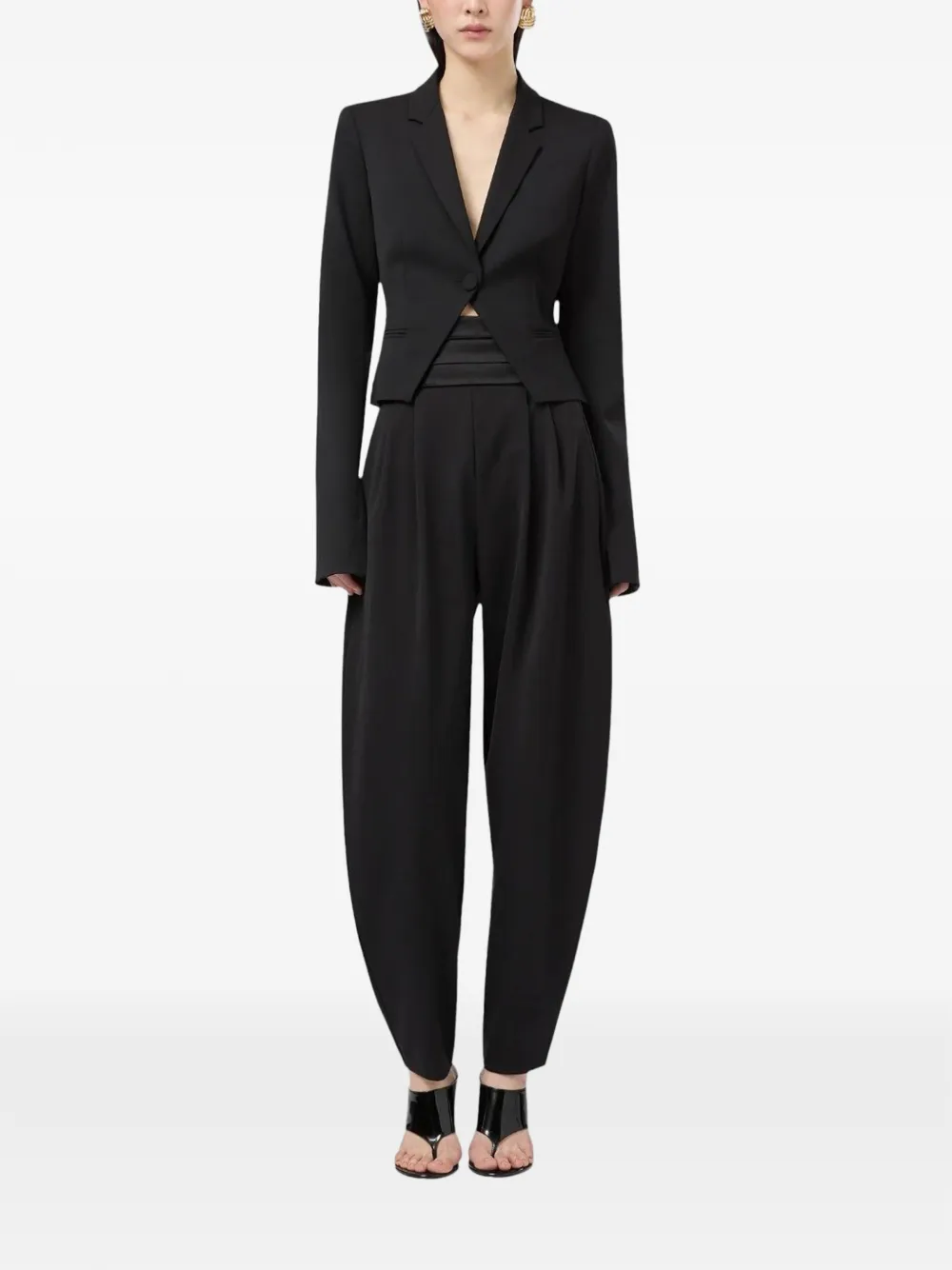 THE ANDAMANE Zefira single-breasted blazer Zwart