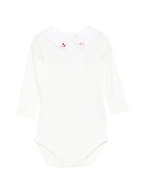 Bonpoint embroidered Peter Pan collar bodysuit