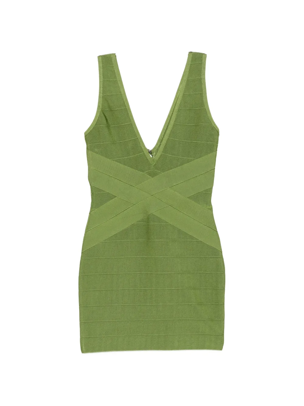 Retrofete bandage V-neck dress - Verde