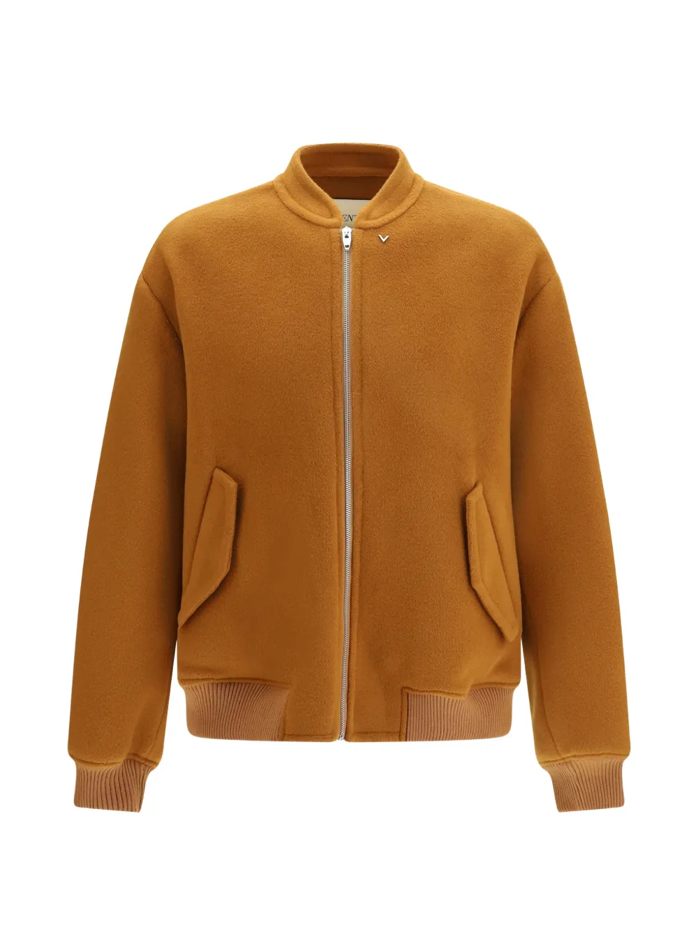 Valentino Garavani VLogo zip-up jacket - Marrone