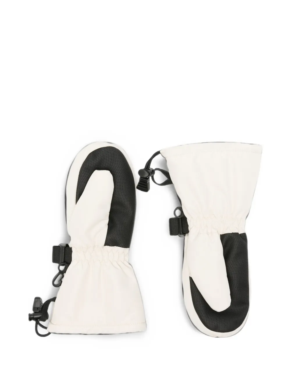 Bonpoint logo-patch buckle-fastening mittens Beige
