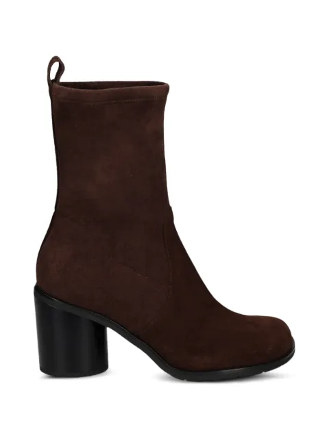 PONS QUINTANA suede block-heel ankle boots