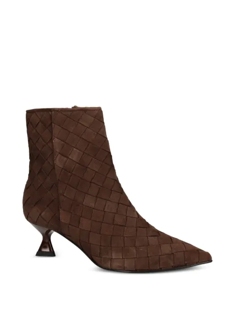 PONS QUINTANA woven suede ankle boots