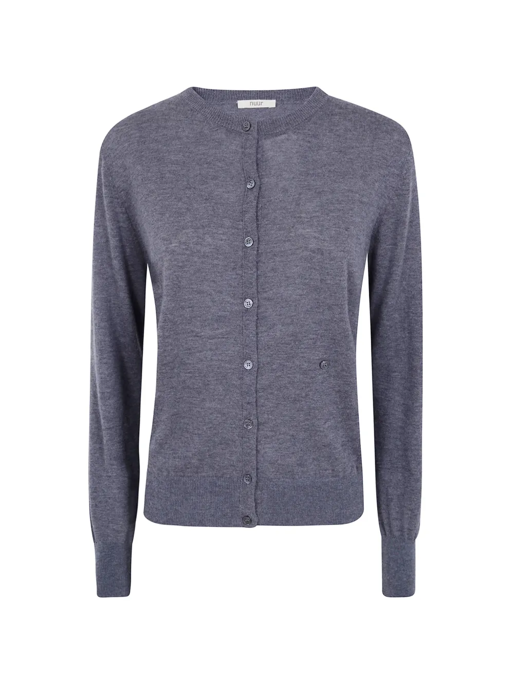 Nuur fine-knit cardigan - Grau