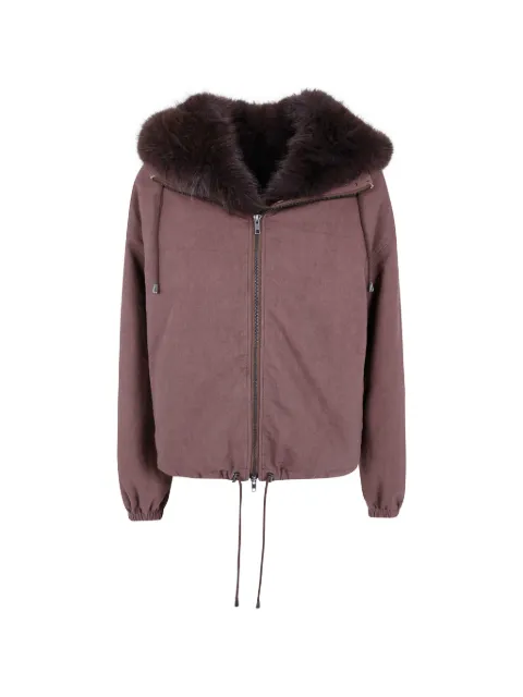 DRHOPE Soleil faux-fur-trim jacket
