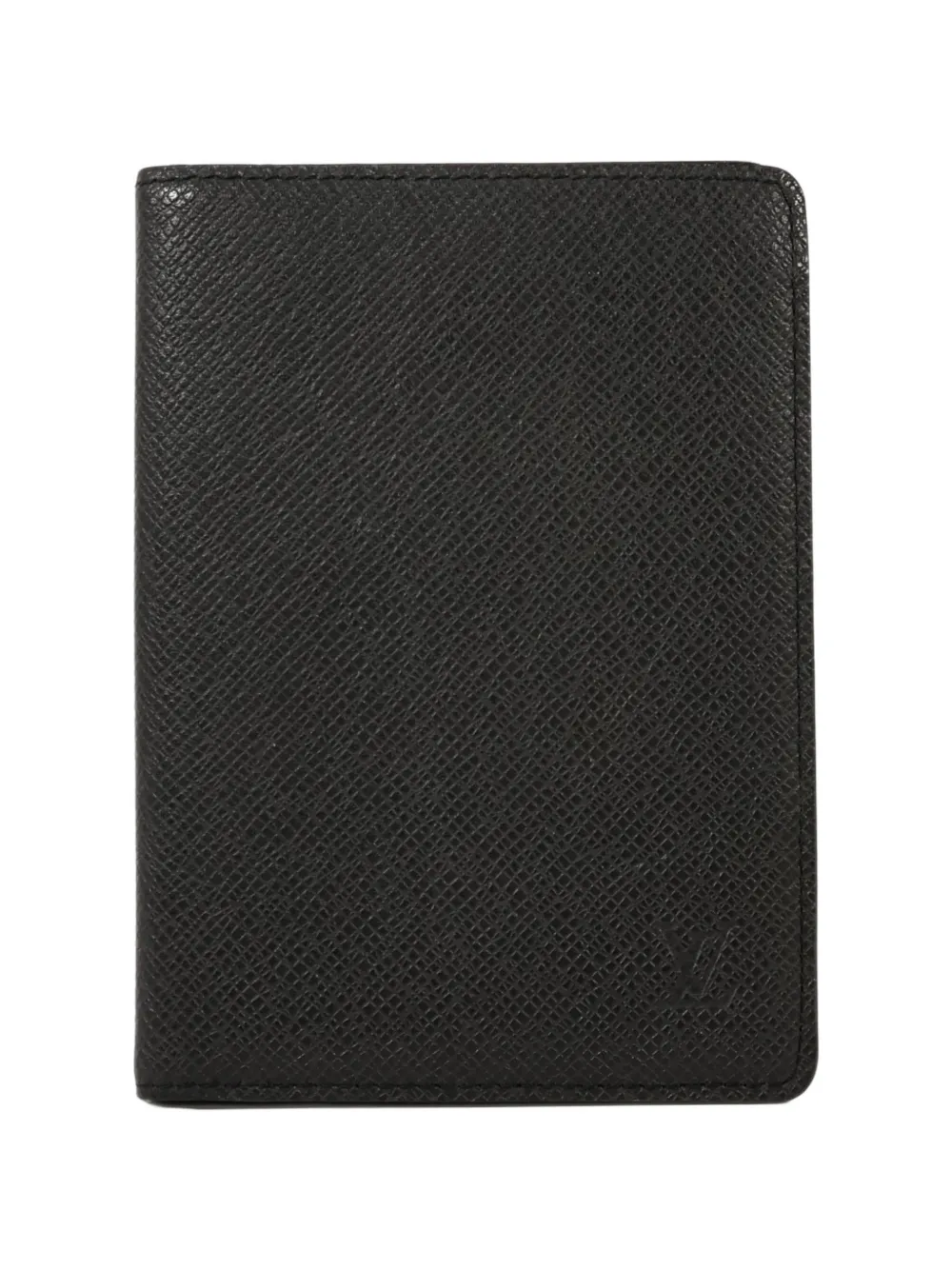 Louis Vuitton Pre-Owned LV-logo leather passport holder - Schwarz