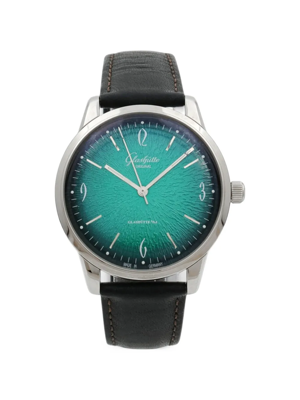 Glashütte Sixties 39mm watch - Verde