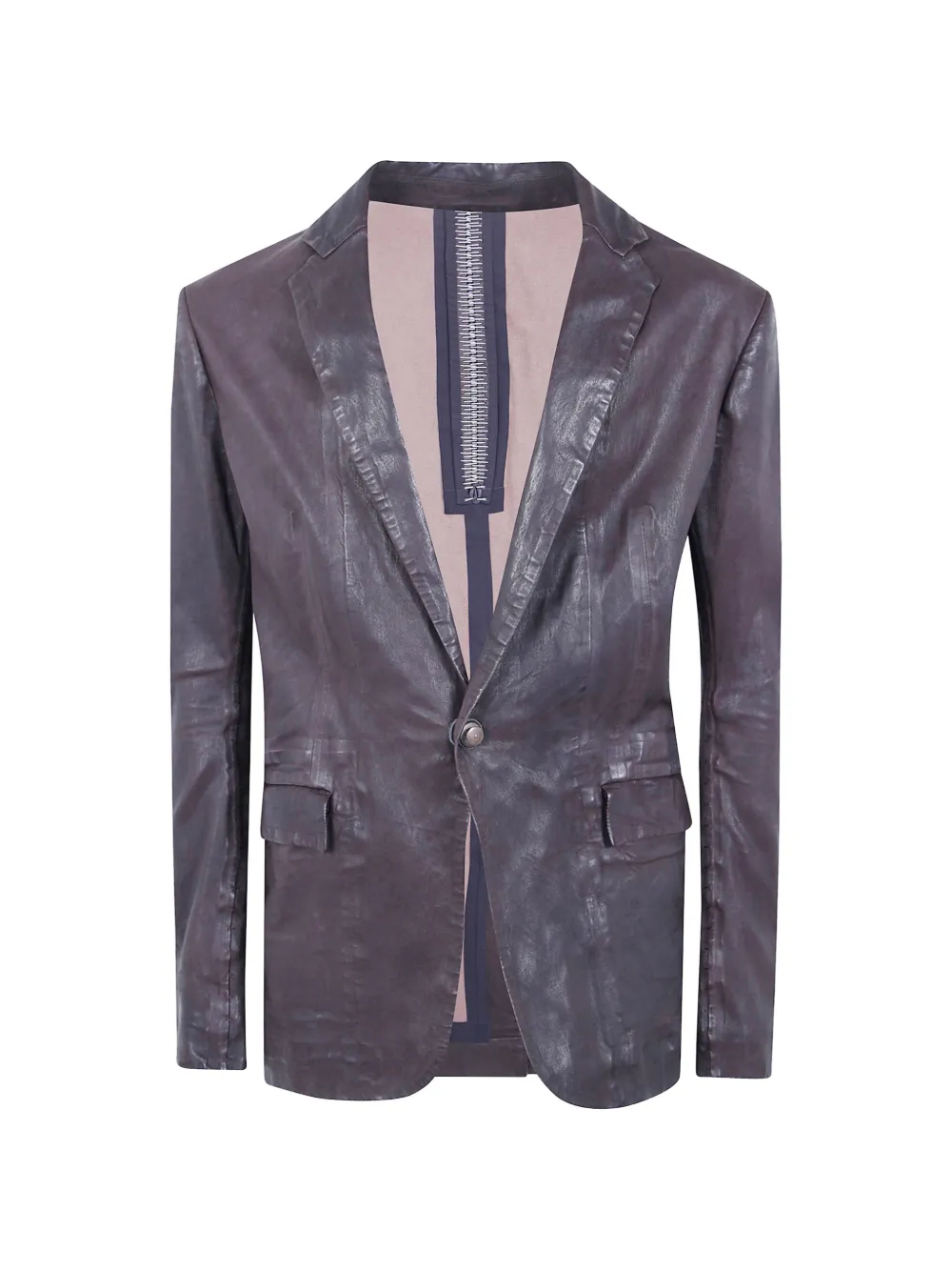 Isaac Sellam Experience exposed-seam zip-detail jacket Paars