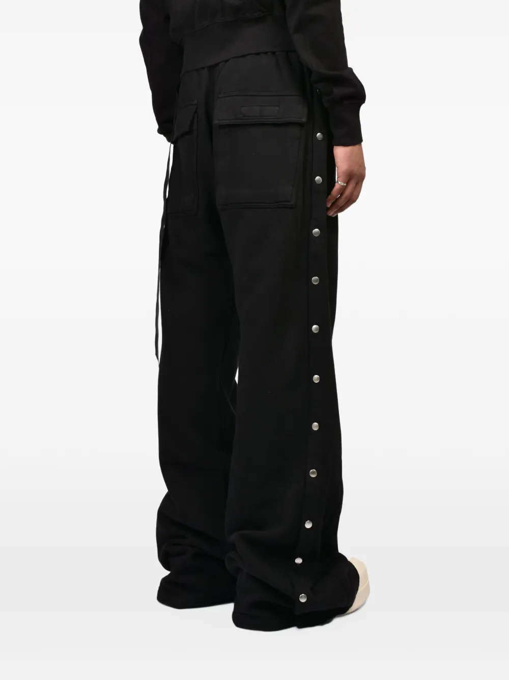Rick Owens DRKSHDW Pusher snap-button trousers Zwart